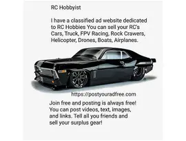 RC Hobbyist! Need to sell your RC gear?