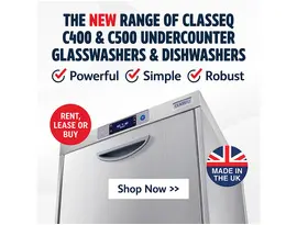 Classeq New C400 and C500 Glasswashers and Dishwashers