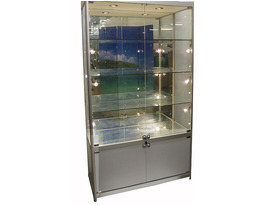 Stylish Tall Mirrored Storage Cabinet | Glass Cabinets Direct