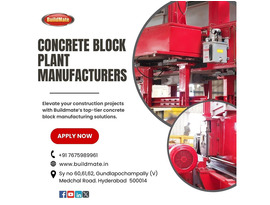 Concrete Block Plant Manufacturers | 7675989961 | Buildmate