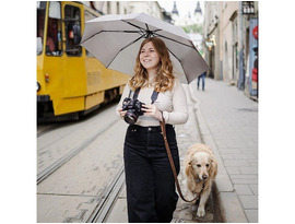 Hands-Free Shoulder Umbrella Attachment for Outdoors