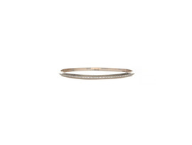 Diamond-Studded White Gold Bangle – Effortless Sophistication