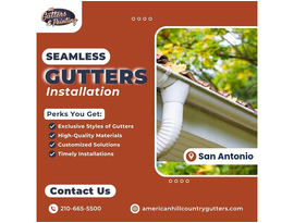 Seamless Gutters in San Antonio