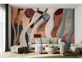 How Does Modern Abstract Wallpaper Affect Room Ambiance?