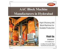AAC Block Machine Manufacturers in Hyderabad | 7675989961| Buildmate