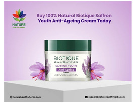 Buy 100% Natural Biotique Saffron Youth Anti-Ageing Cream Today