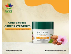 Order Biotique Almond Eye Cream: Herbal Treatment For Under-Eye Dark Circles