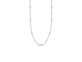 Timeless Beauty with 18 Karat White Gold Chain