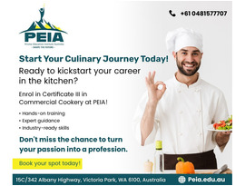 Embark on a Culinary Journey with Cert III in Commercial Cookery at PEIA