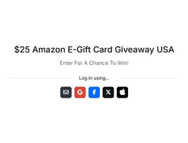 $25 Amazon E-Gift Card Drop — Enter for free in 60 Seconds! (Colorado)