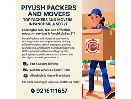 Piyush Packers and Movers – Top Packers and Movers in Panchkula Sec 21