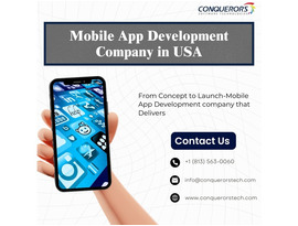 Mobile App Development Company in USA  | Conquerors Tech