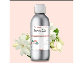 Raasa Oils 100% Pure Jasmine Fragrance Oil: Floral, Soothing & Elegant Aroma
