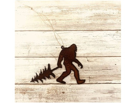 Shop Bigfoot with Tree Rustic Metal Wall Ornaments in USA | Iron Owl