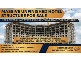 Incomplete Hotel Project for Sale Near Owerri